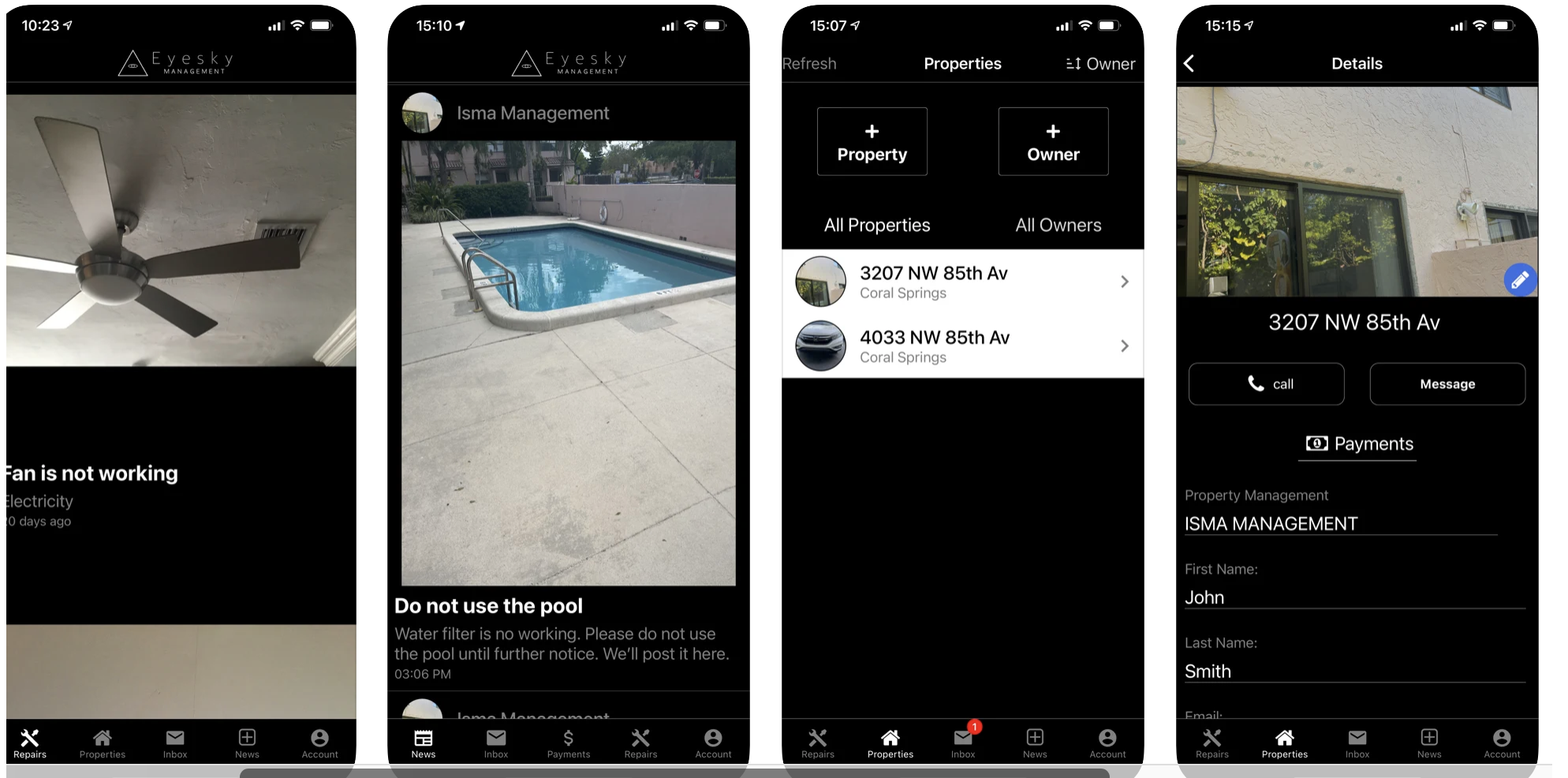 Eyesky App Screen